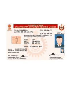 Indian PVC Driving Licence Card Print online order now