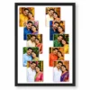 10 photo collage frame 10 cascade diagonal flow layout india 03 black main