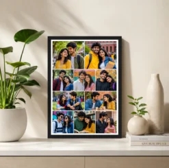 Alternative view of 10 Photo Collage Frame 2+3+2+3 Alternating Row Layout