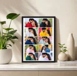 Alternative view of 10 Photo Collage Frame 2x5 Vertical Grid Layout