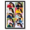 10 photo collage frame 2x5 vertical grid layout india 06 black main