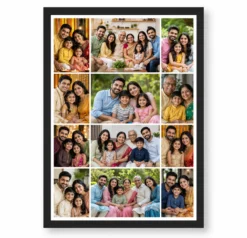 10 Photo Collage Frame 3-Column 4+3+3 Layout