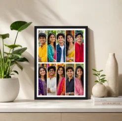 Alternative view of 10 Photo Collage Frame 5 Top Row Full Width 5 Bottom Row Layout