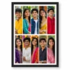 10 photo collage frame 5 top row full width 5 bottom row layout india 08 black main