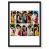 10 Photo Collage Frame Brick Pattern 5+5 Offset Layout 8 10 photo collage frame brick pattern 5 5 offset layout india 09 black main