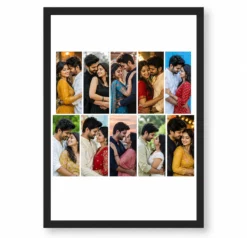 10 Photo Collage Frame Brick Pattern 5+5 Offset Layout