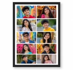 10 Photo Collage Frame Rounded Square 10 Soft Grid Layout