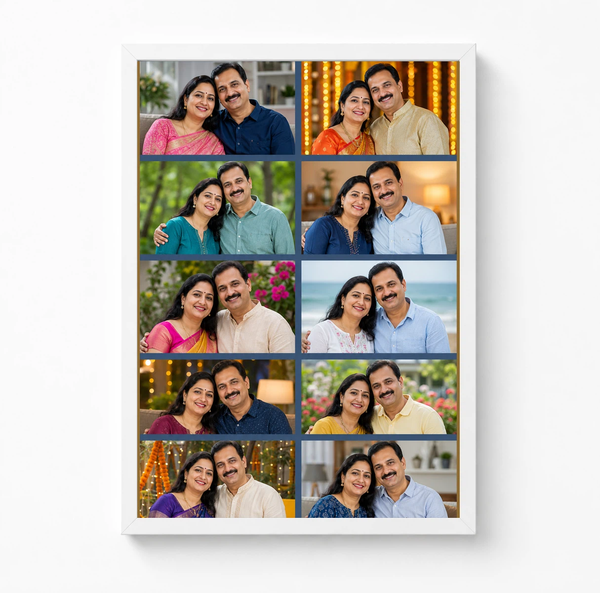 10 Photo Collage Frame Slate Blue 10 Slot Corporate Premium Layout 3 10 Photo Collage Frame Slate Blue 10 Slot Corporate Premium Layout - Image 3