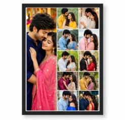 11 Photo Collage Frame 1 Hero Left 10 Small 5x2 Right Grid Layout