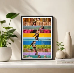 Alternative view of 11 Photo Collage Frame 11 Horizontal Strip Rows Layout