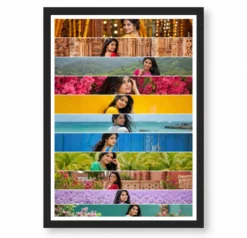 11 Photo Collage Frame 11 Horizontal Strip Rows Layout