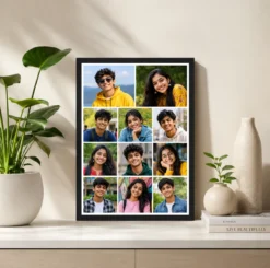 Alternative view of 11 Photo Collage Frame 2+3+3+3 Four Row Editorial Layout