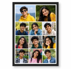 11 Photo Collage Frame 2+3+3+3 Four Row Editorial Layout