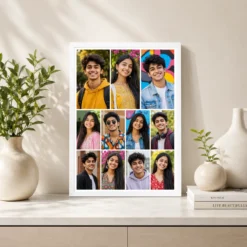 11 Photo Collage Frame 3+4+4 Three Row Layout 7 11 photo collage frame 3 4 4 three row layout india 06 white 2