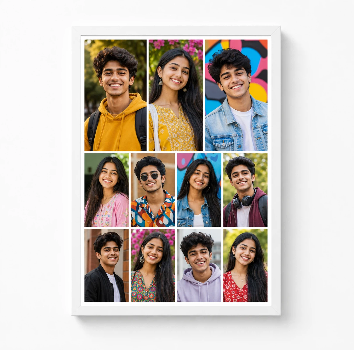 11 Photo Collage Frame 3+4+4 Three Row Layout 3 11 Photo Collage Frame 3+4+4 Three Row Layout - Image 3