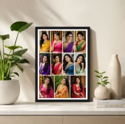 Alternative view of 11 Photo Collage Frame 4+4+3 Three Row Grid Layout