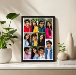 Alternative view of 11 Photo Collage Frame 4-Column 3+3+3+2 Uneven Layout