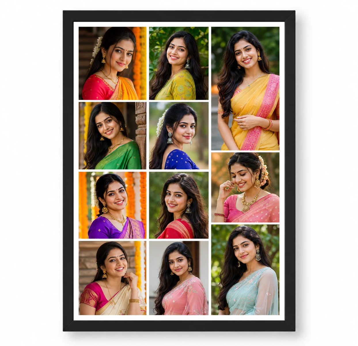 11 Photo Collage Frame Column Split 4+4+3 Vertical Layout 1 11 Photo Collage Frame Column Split 4+4+3 Vertical Layout