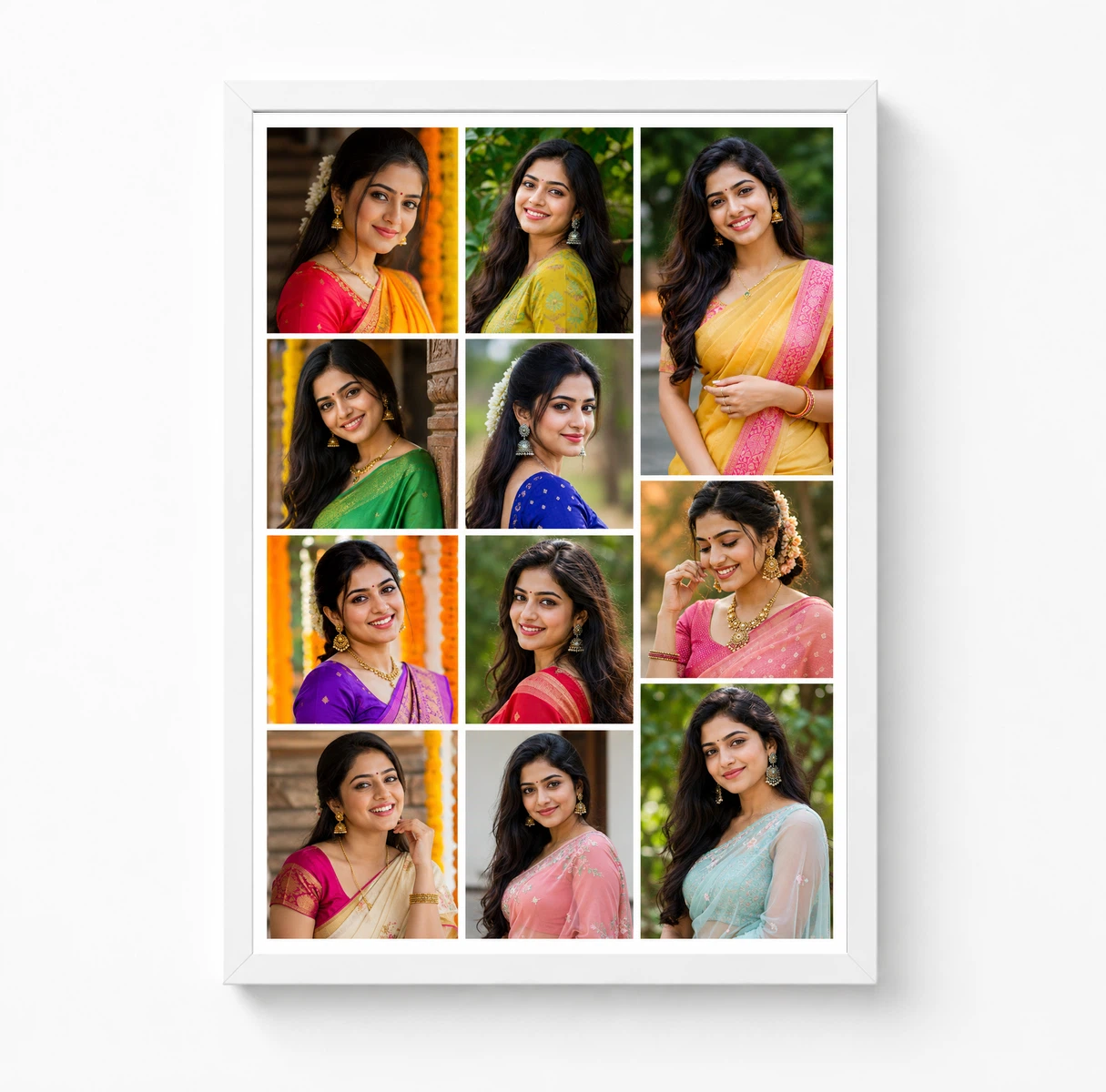 11 Photo Collage Frame Column Split 4+4+3 Vertical Layout 3 11 Photo Collage Frame Column Split 4+4+3 Vertical Layout - Image 3