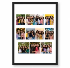 11 Photo Collage Frame Floating Island 11 Slot Minimal Layout