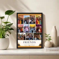 Alternative view of 11 Photo Collage Frame Matte Black 11 White Border Premium Layout