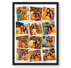 11 Photo Collage Frame Scattered Polaroids 11 Layout