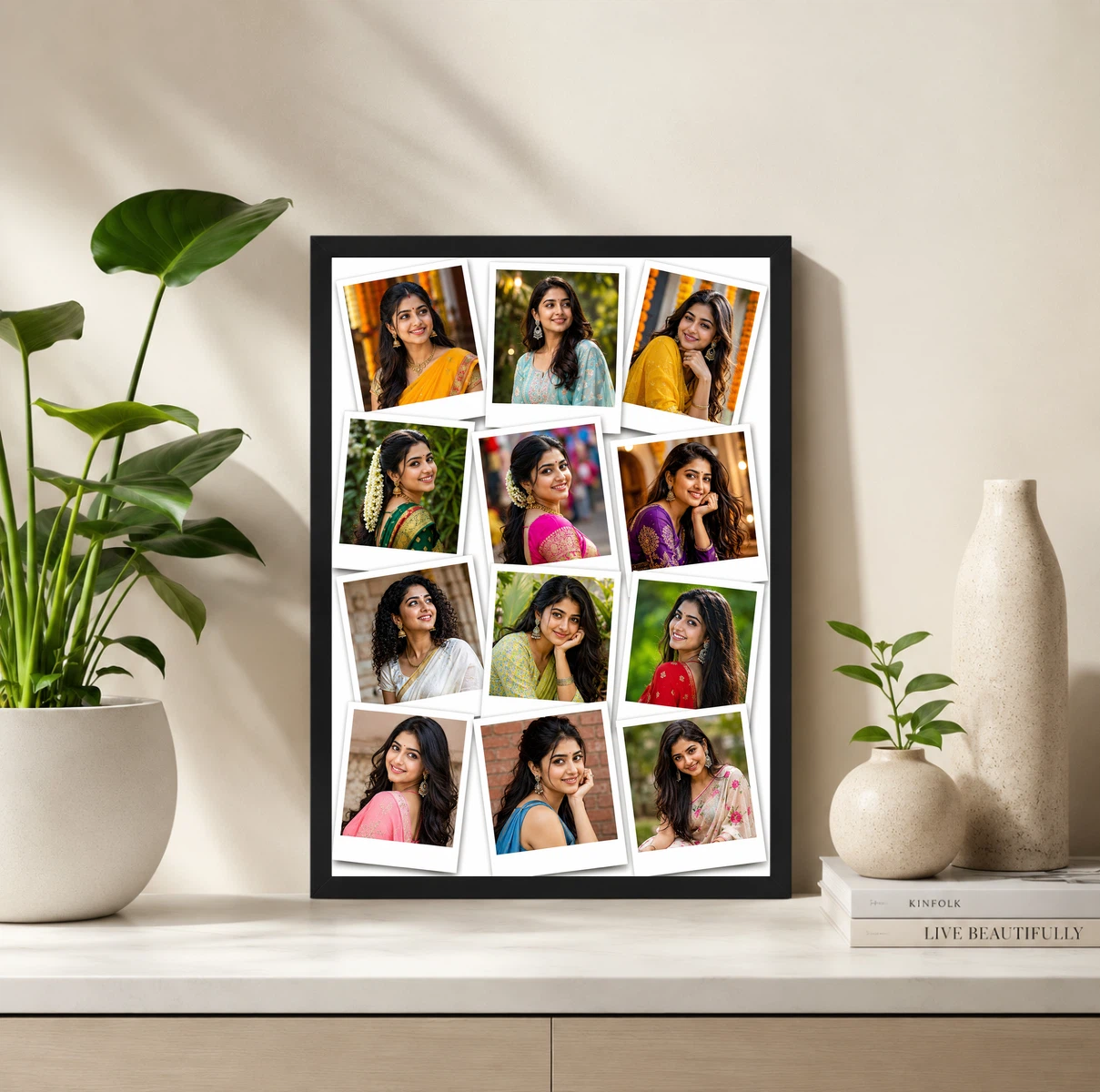 12 Photo Collage Frame 12 Polaroid Scattered Wall Layout 2 12 Photo Collage Frame 12 Polaroid Scattered Wall Layout - Image 2