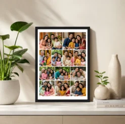 Alternative view of 12 Photo Collage Frame 2+4+3+3 Four Tier Layout