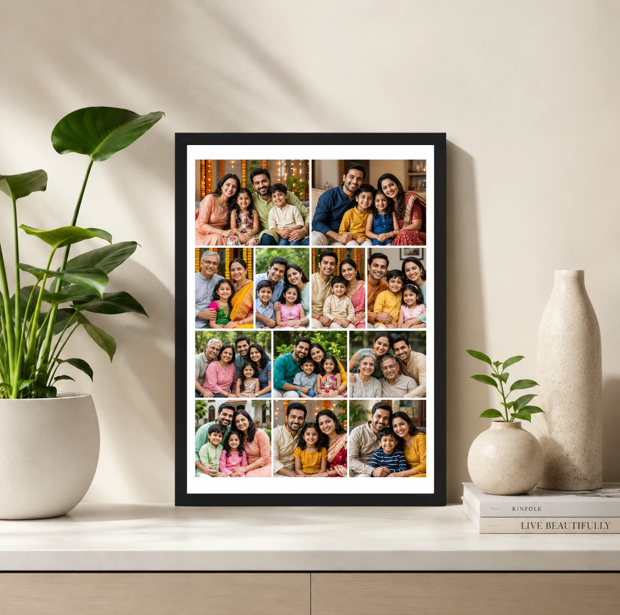 12 Photo Collage Frame 2+4+3+3 Four Tier Layout 2 12 Photo Collage Frame 2+4+3+3 Four Tier Layout - Image 2