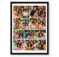 12 Photo Collage Frame 2+4+3+3 Four Tier Layout