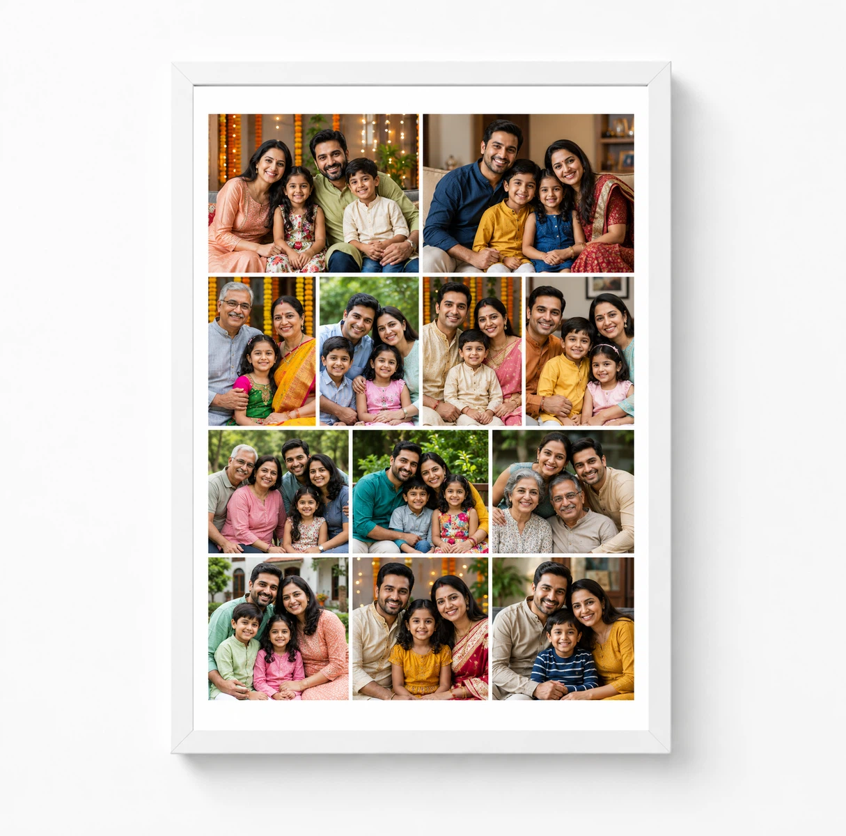12 Photo Collage Frame 2+4+3+3 Four Tier Layout 3 12 Photo Collage Frame 2+4+3+3 Four Tier Layout - Image 3