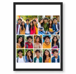 12 Photo Collage Frame 2 Hero Top + 10 Small Grid Layout