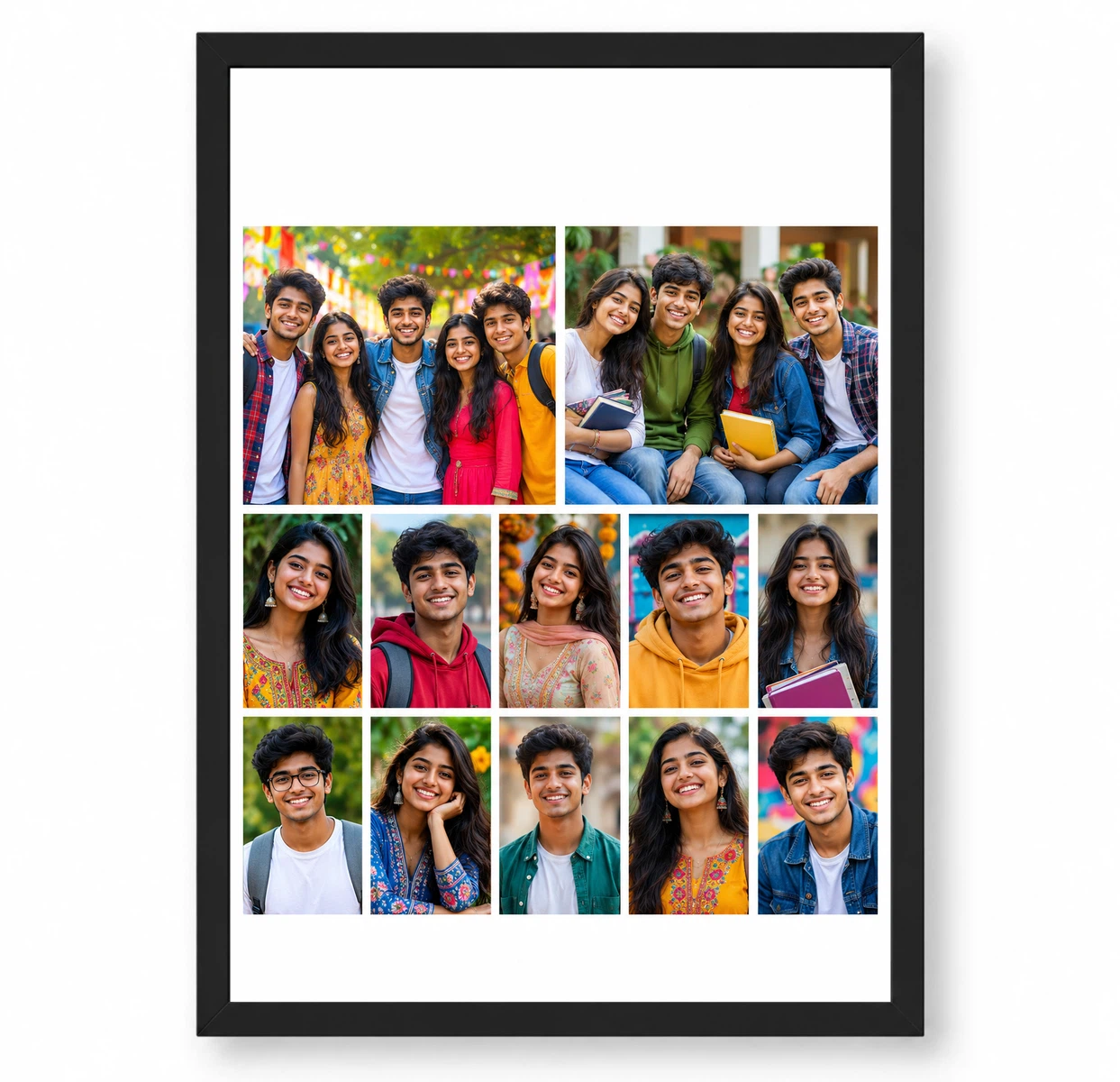 12 Photo Collage Frame 2 Hero Top + 10 Small Grid Layout 1 12 Photo Collage Frame 2 Hero Top + 10 Small Grid Layout
