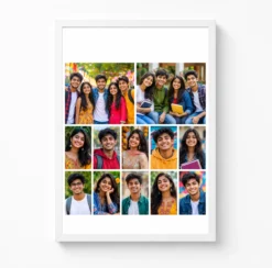 12 Photo Collage Frame 2 Hero Top + 10 Small Grid Layout 6 12 photo collage frame 2 hero top 10 small grid layout india 04 white main