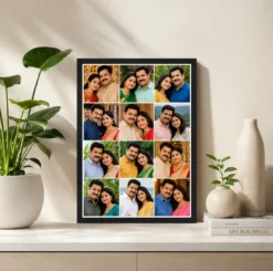 Alternative view of 12 Photo Collage Frame 3-Column 4 Each Vertical Strip Layout
