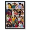 12 photo collage frame 3x4 perfect grid layout india 07 black main