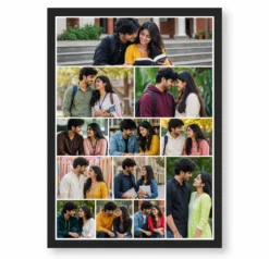 12 Photo Collage Frame Mosaic Mixed 12 Pinterest Style Layout