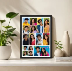 Alternative view of 12 Photo Collage Frame Tetris Puzzle 12 Slot Layout