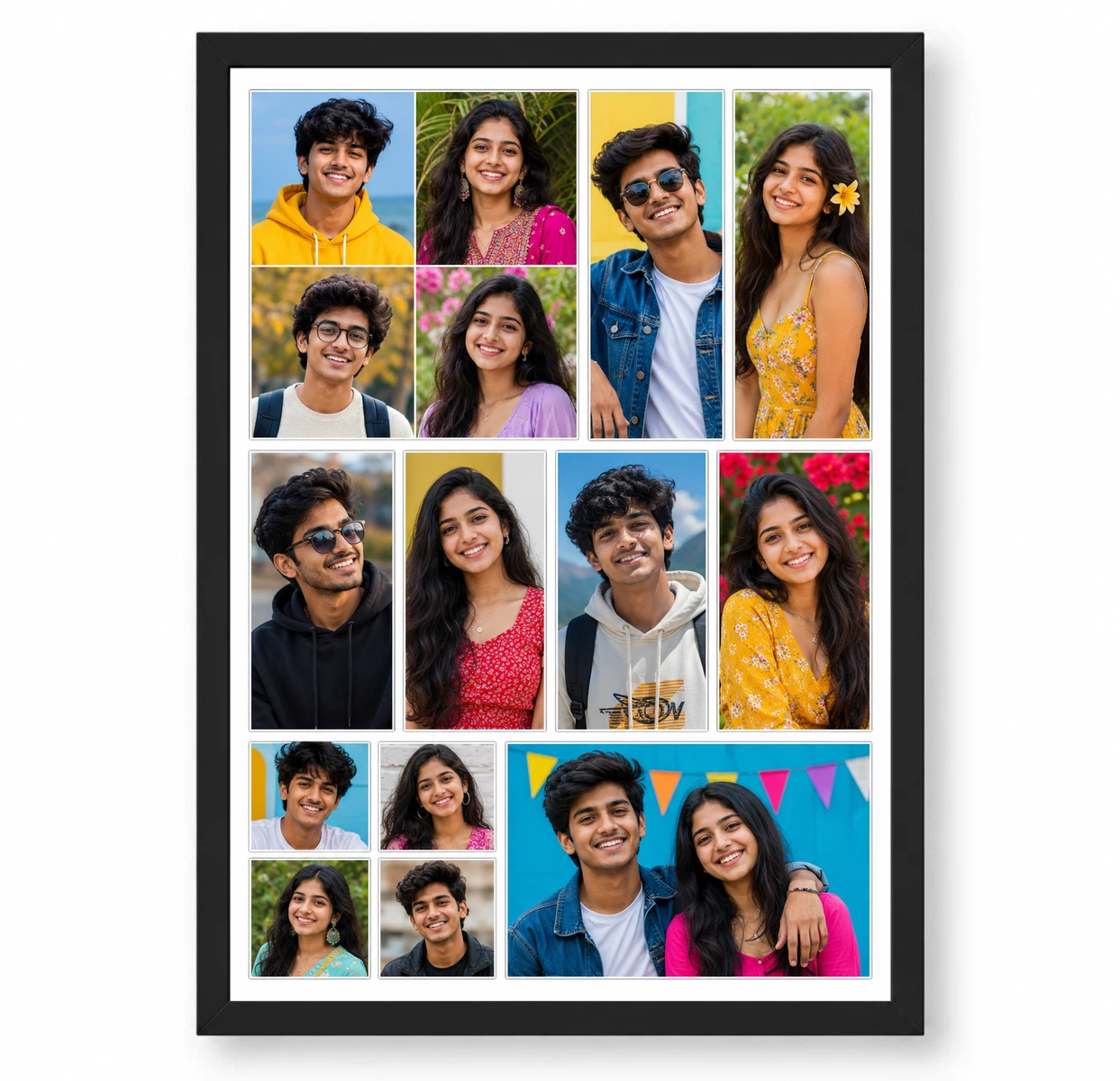12 Photo Collage Frame Tetris Puzzle 12 Slot Layout 1 12 Photo Collage Frame Tetris Puzzle 12 Slot Layout
