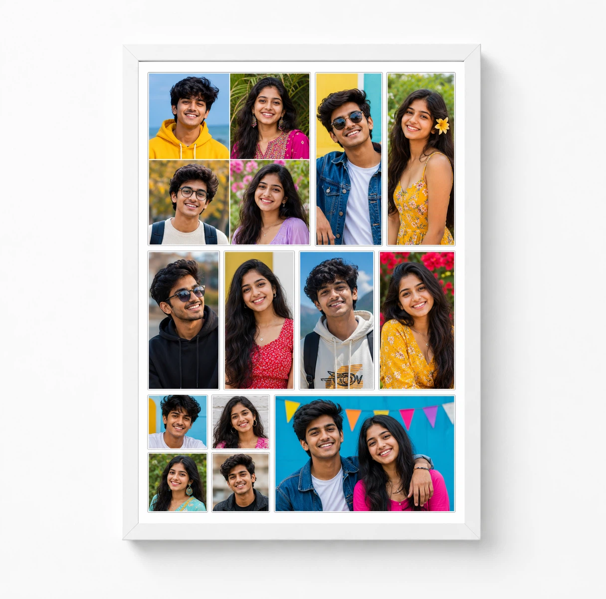 12 Photo Collage Frame Tetris Puzzle 12 Slot Layout 3 12 Photo Collage Frame Tetris Puzzle 12 Slot Layout - Image 3