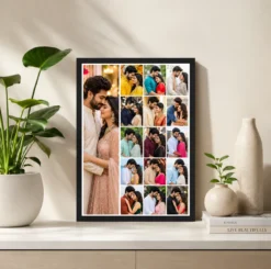Alternative view of 13 Photo Collage Frame 1 Hero Left 12 Small 4x3 Right Layout