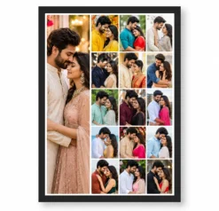 13 Photo Collage Frame 1 Hero Left 12 Small 4x3 Right Layout