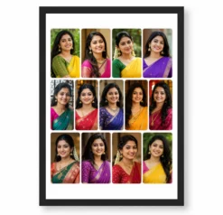 13 Photo Collage Frame 13 Rounded Soft Square Grid Layout