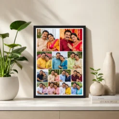 Alternative view of 13 Photo Collage Frame 2+3+4+4 Four Row Expanding Layout
