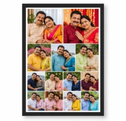 13 Photo Collage Frame 2+3+4+4 Four Row Expanding Layout