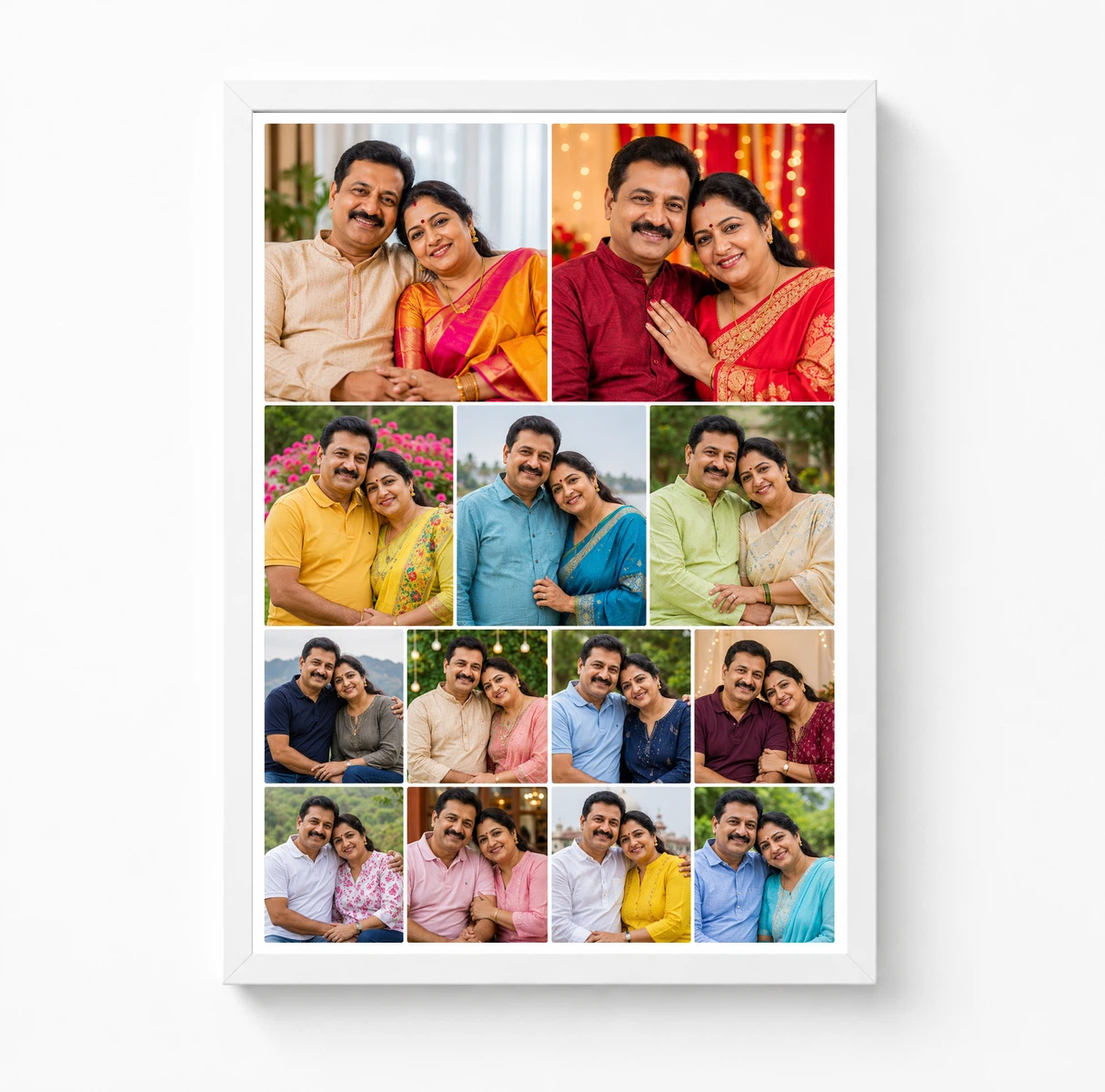 13 Photo Collage Frame 2+3+4+4 Four Row Expanding Layout 3 13 Photo Collage Frame 2+3+4+4 Four Row Expanding Layout - Image 3