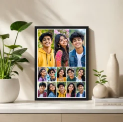 Alternative view of 13 Photo Collage Frame 3 Big + 10 Small Mixed Layout