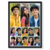 13 photo collage frame 3 big 10 small mixed layout india 07 black main