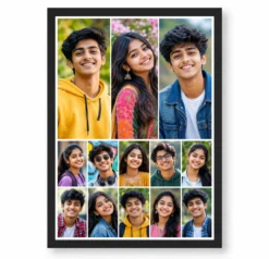 13 Photo Collage Frame 3 Big + 10 Small Mixed Layout