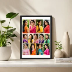 Alternative view of 13 Photo Collage Frame 4+5+4 Three Row Mixed Layout